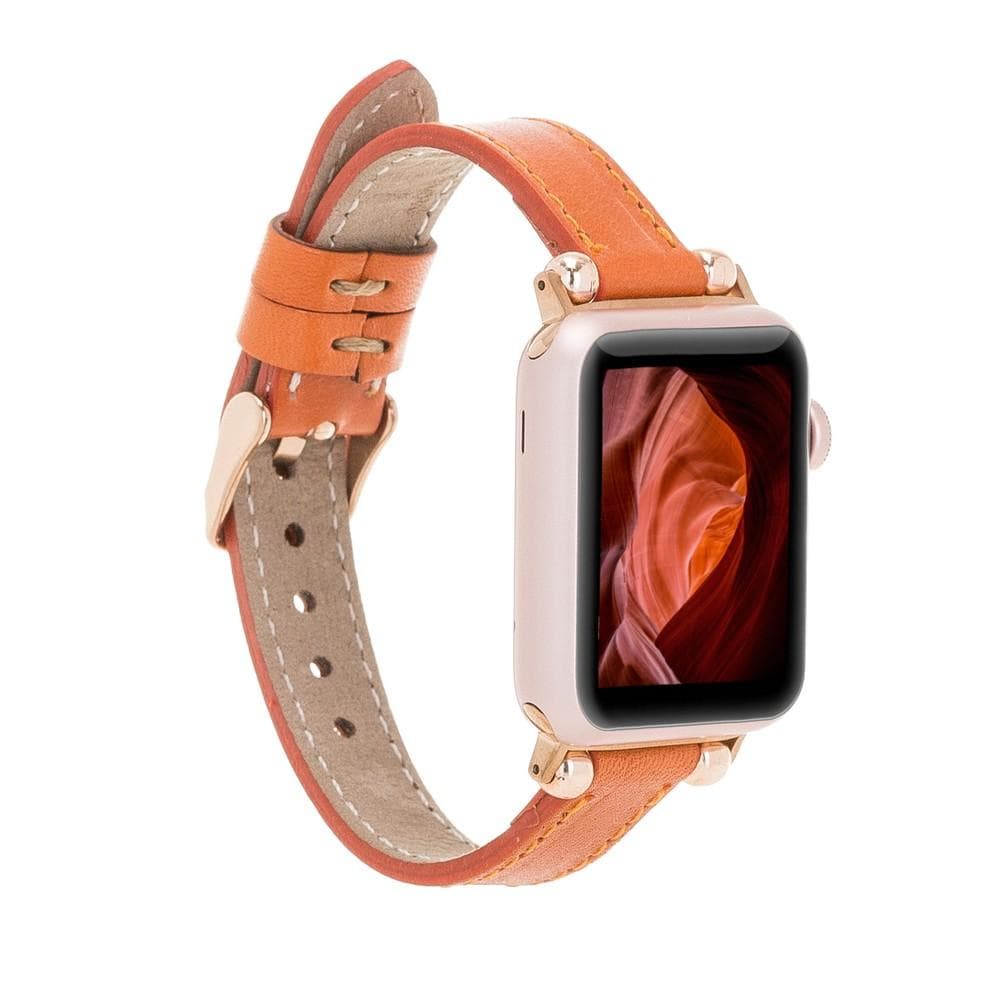 Leather Apple Watch Bands - Ferro Seamy Style