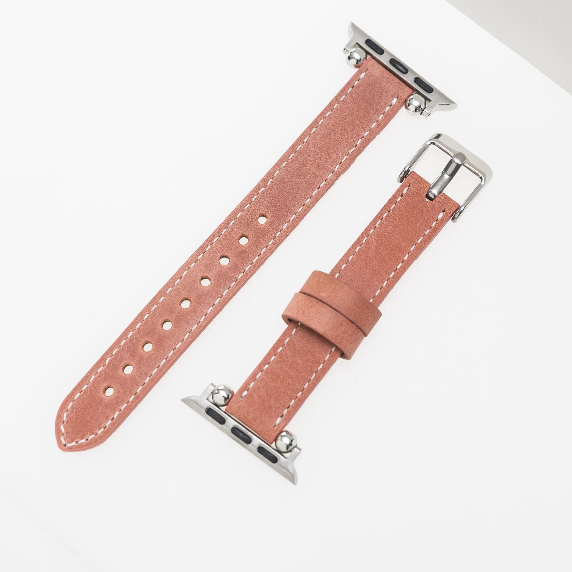 Leather Apple Watch Bands - Ferro Seamy Style