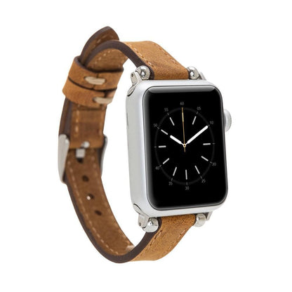 Leather Apple Watch Bands - Ferro Seamy Style