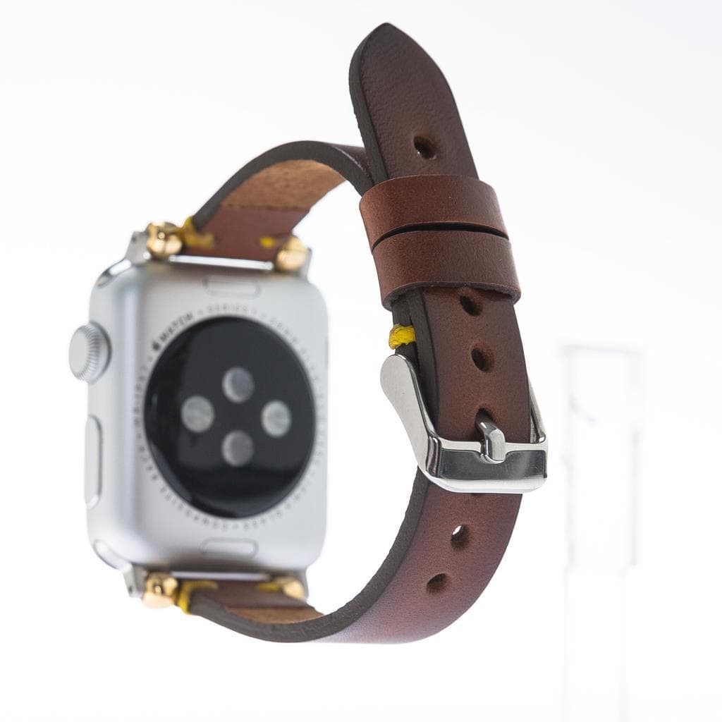 Leather Apple Watch Bands - Ferro Seamy Style