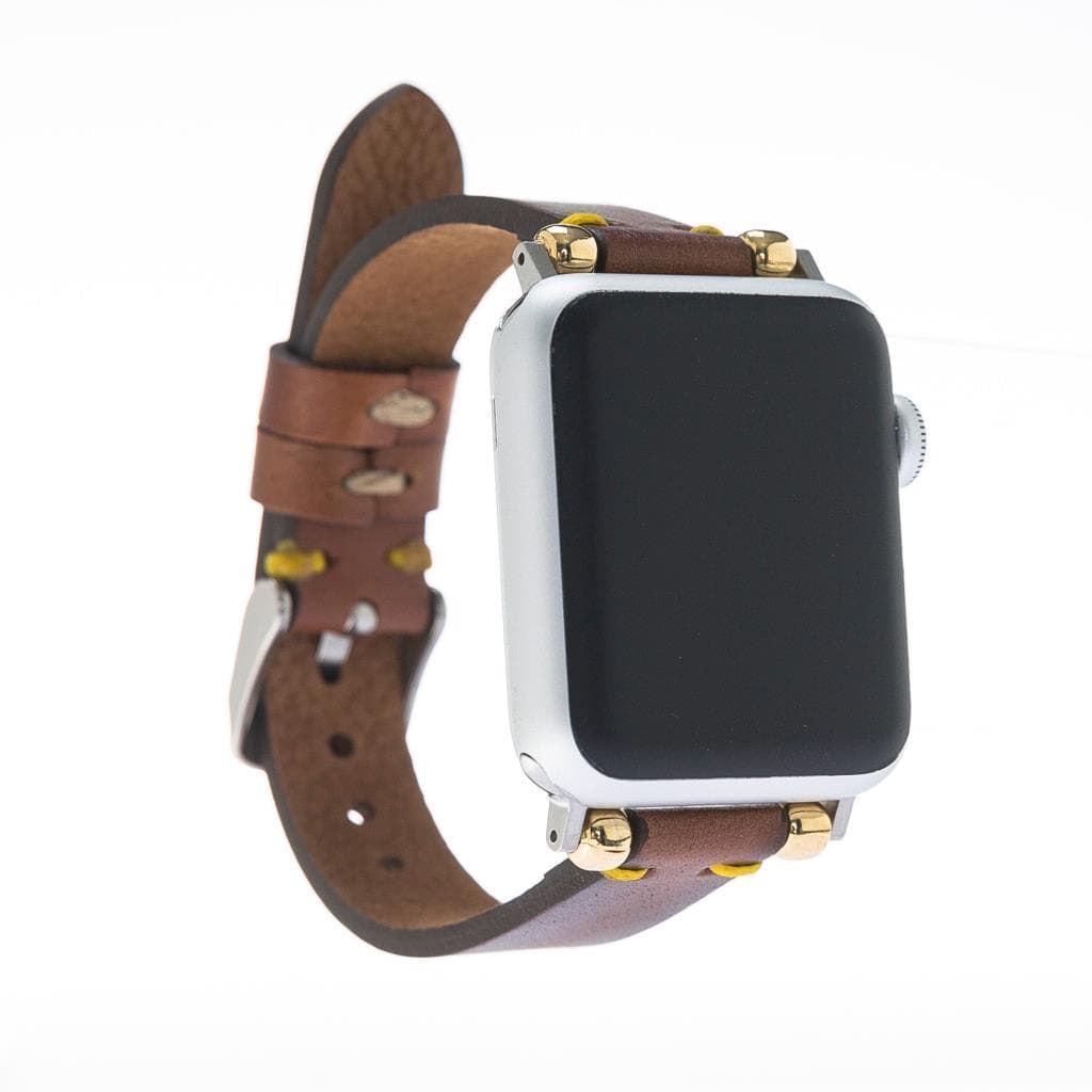 Leather Apple Watch Bands - Ferro Seamy Style