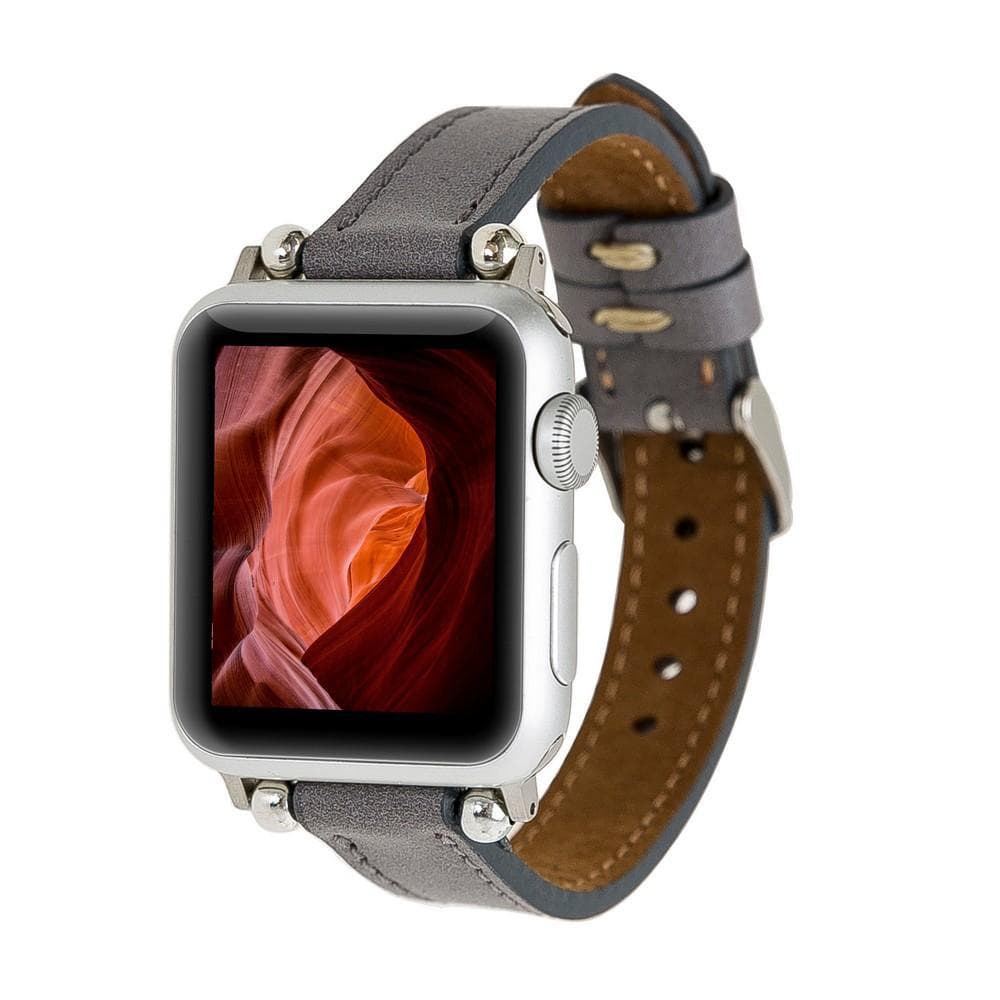 Leather Apple Watch Bands - Ferro Seamy Style