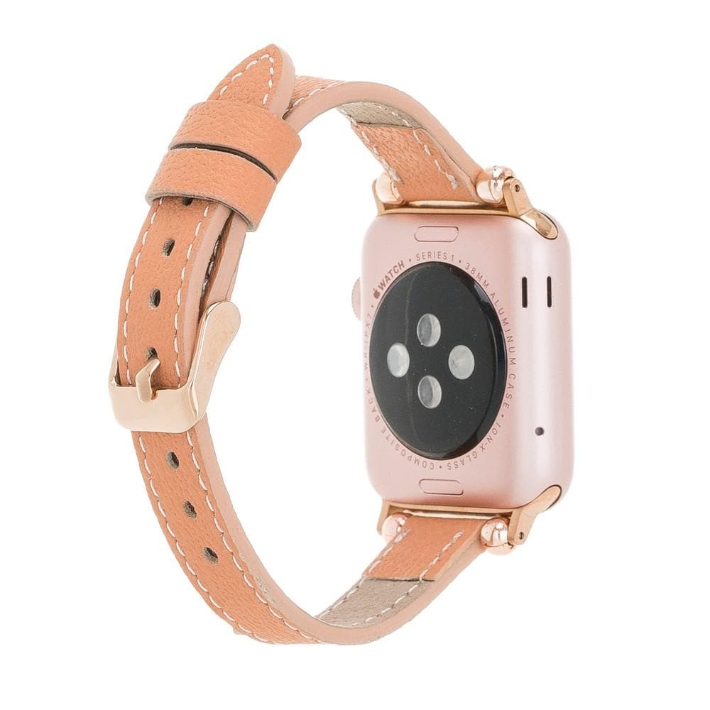 Leather Apple Watch Bands - Ferro Seamy Style