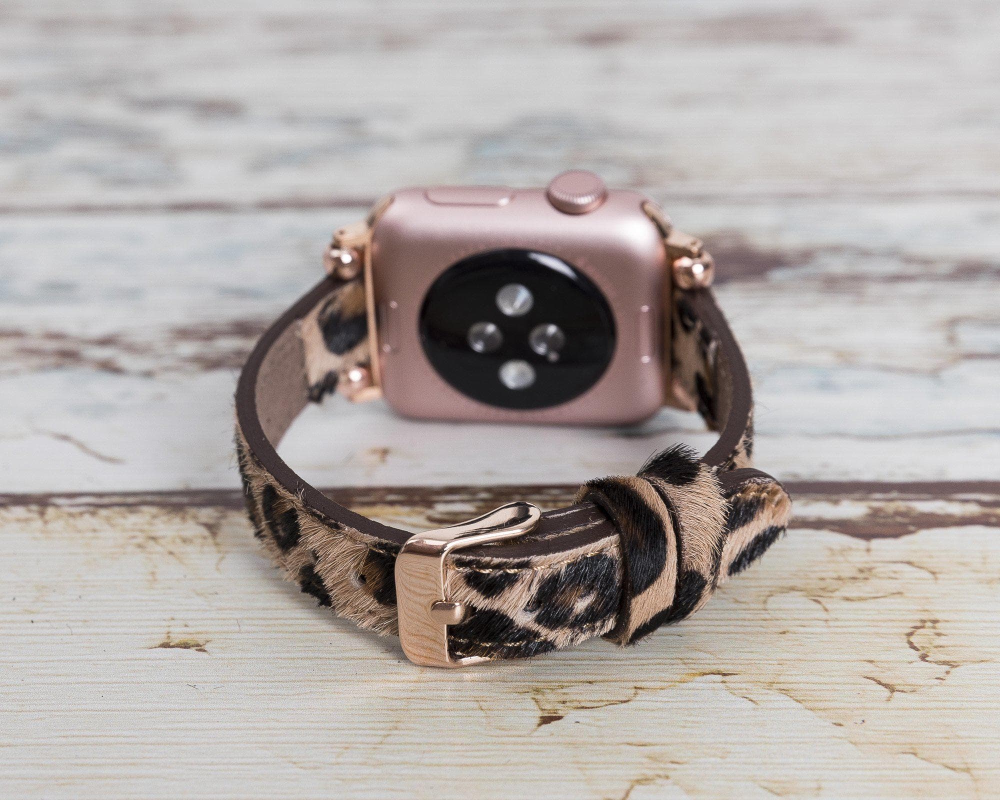 Leather Apple Watch Bands - Ferro Seamy Style