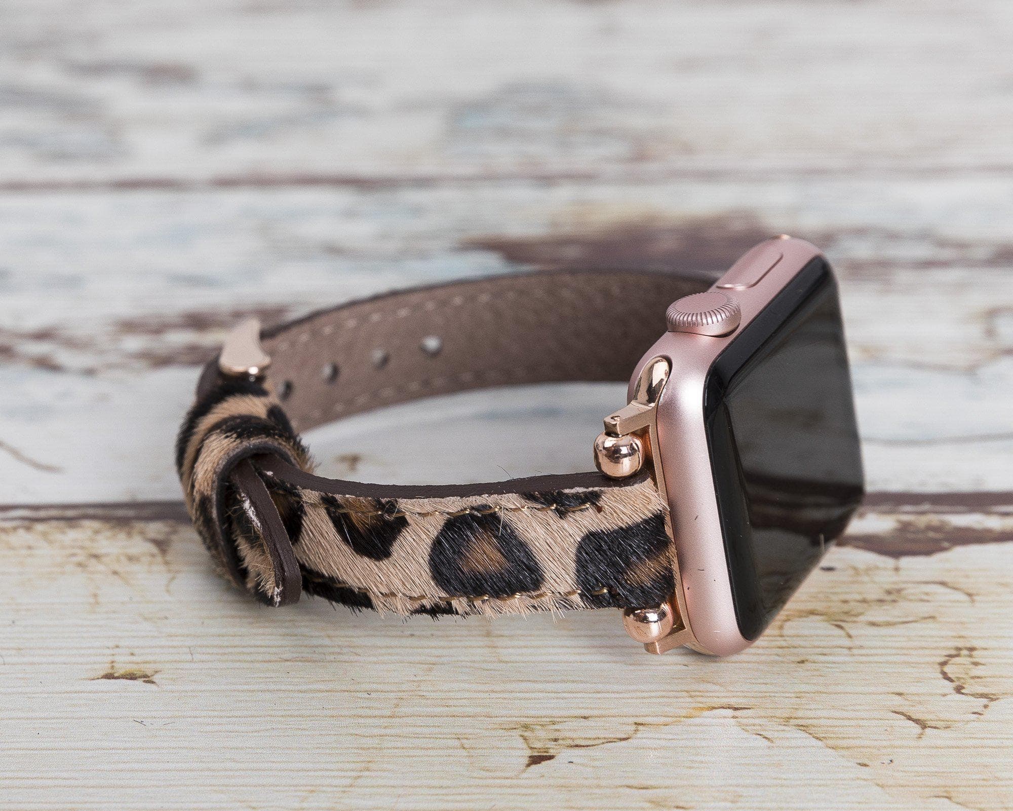 Leather Apple Watch Bands - Ferro Seamy Style