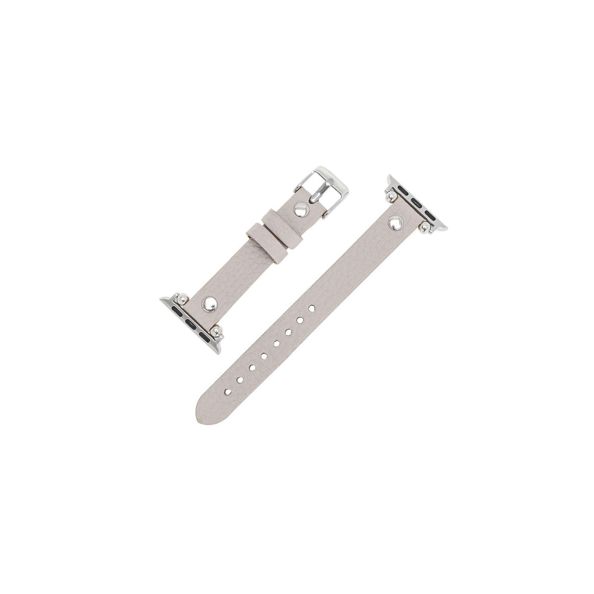 Ferro Leather Apple Watch Band - Silver