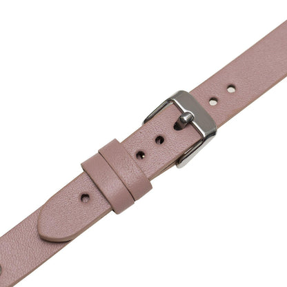 Ferro Leather Apple Watch Band - Silver