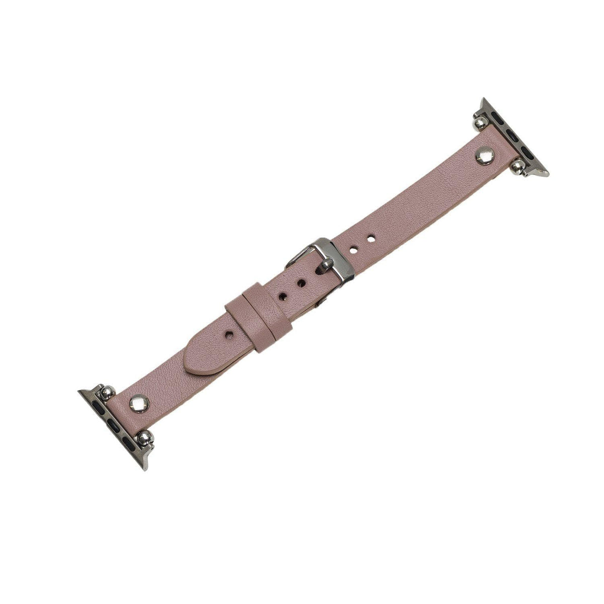 Ferro Leather Apple Watch Band - Silver