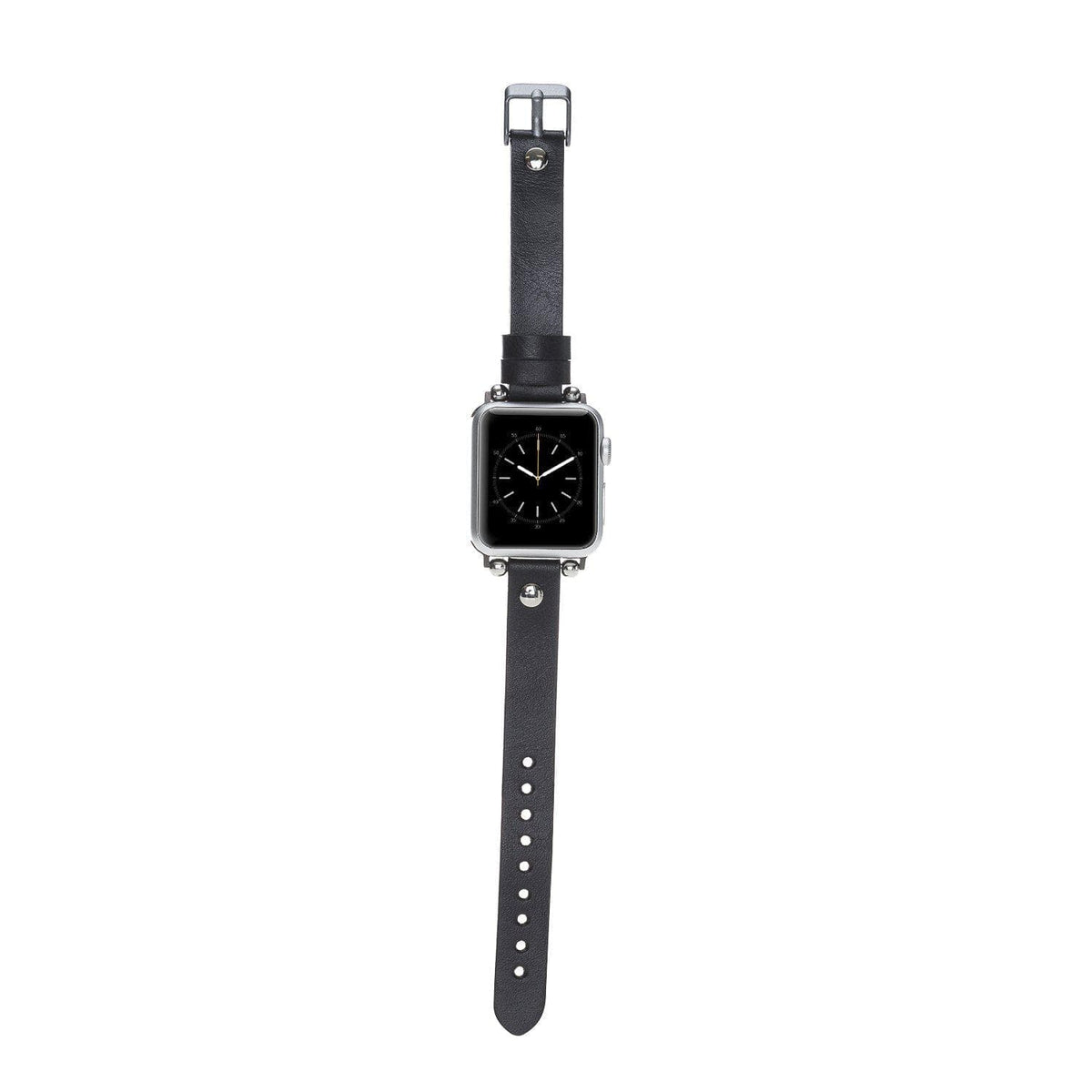 Ferro Leather Apple Watch Band - Silver