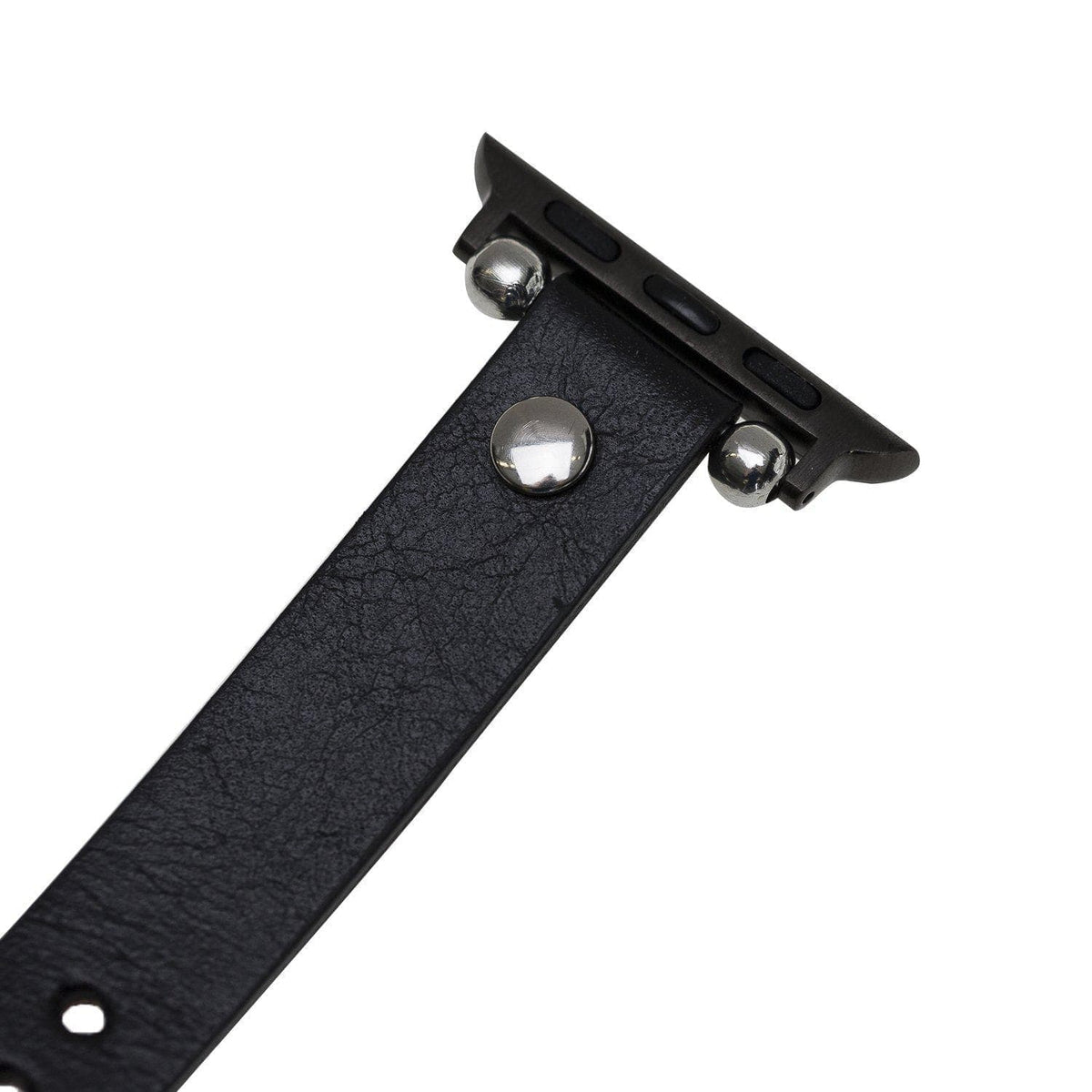 Ferro Leather Apple Watch Band - Silver