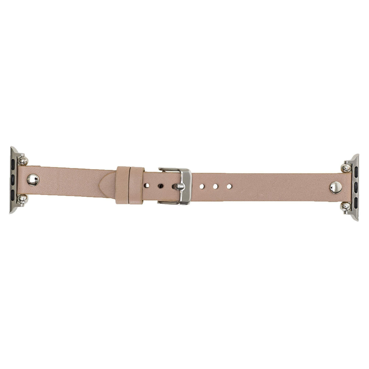 Ferro Leather Apple Watch Band - Silver