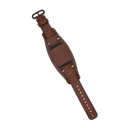 Leather Apple Watch Bands - Pulsar Cuff Style