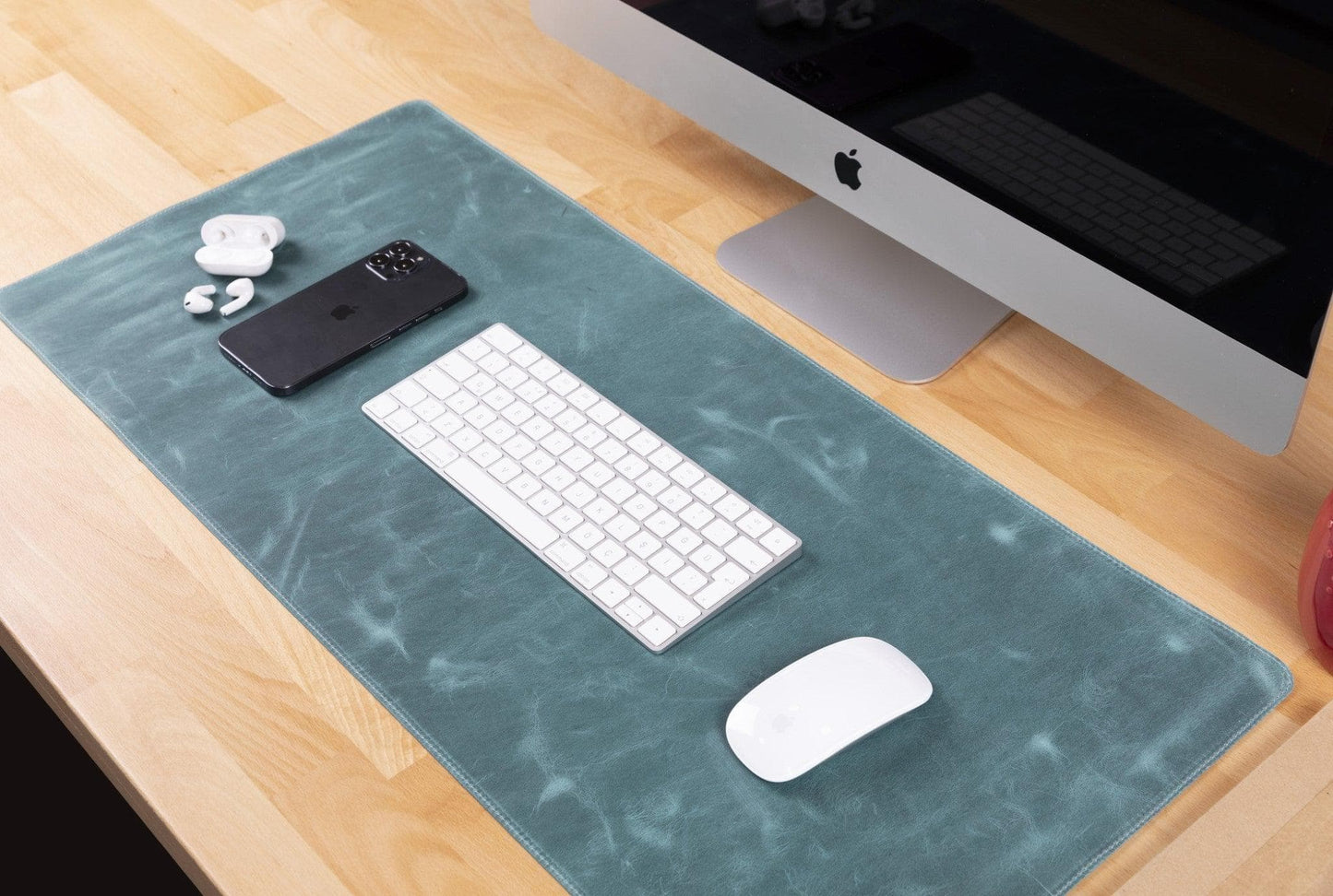 Genuine Leather Desk Mat  37x80