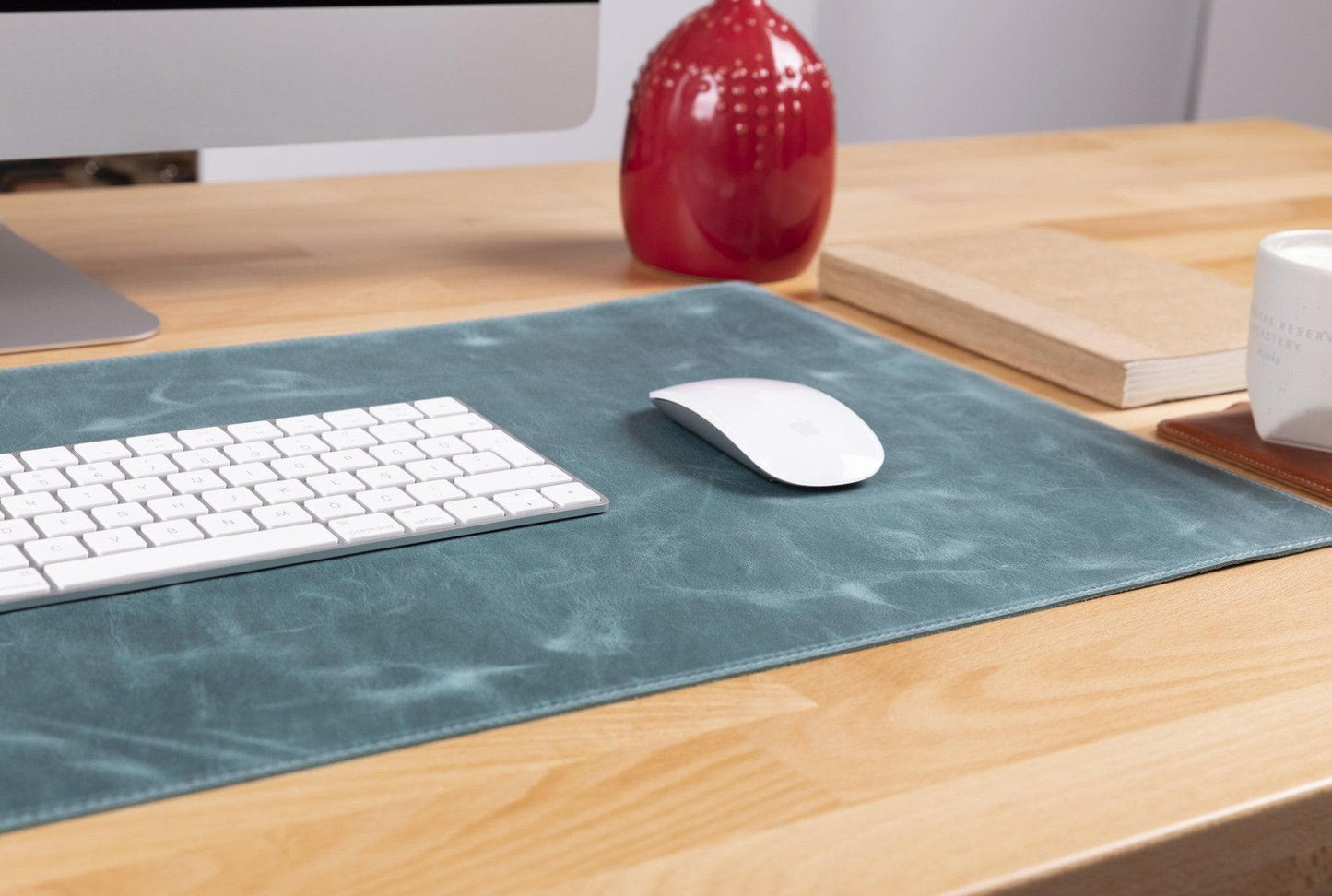 Genuine Leather Desk Mat  37x80