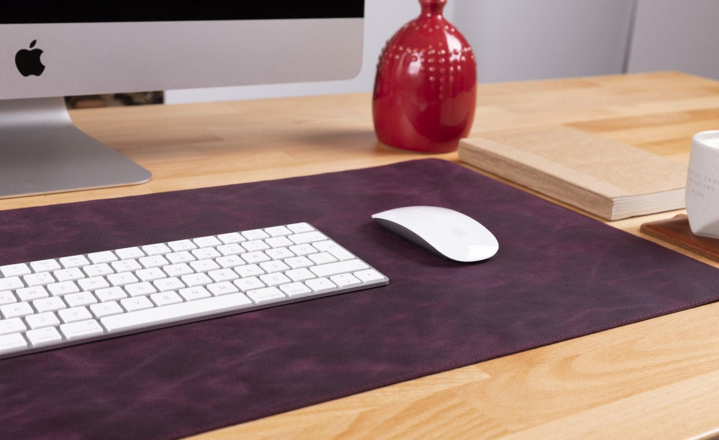 Genuine Leather Desk Mat  37x80