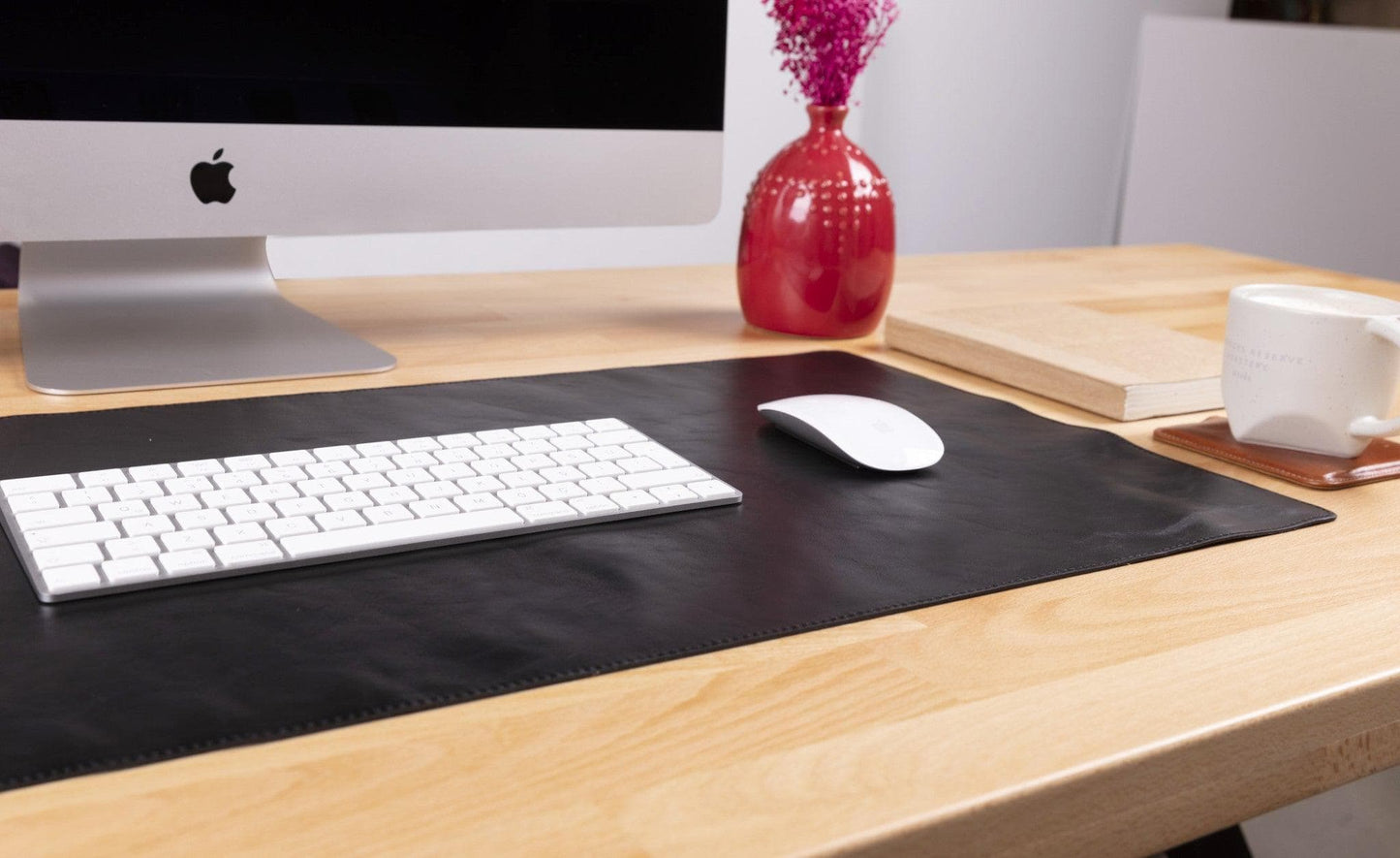 Genuine Leather Desk Mat  37x80