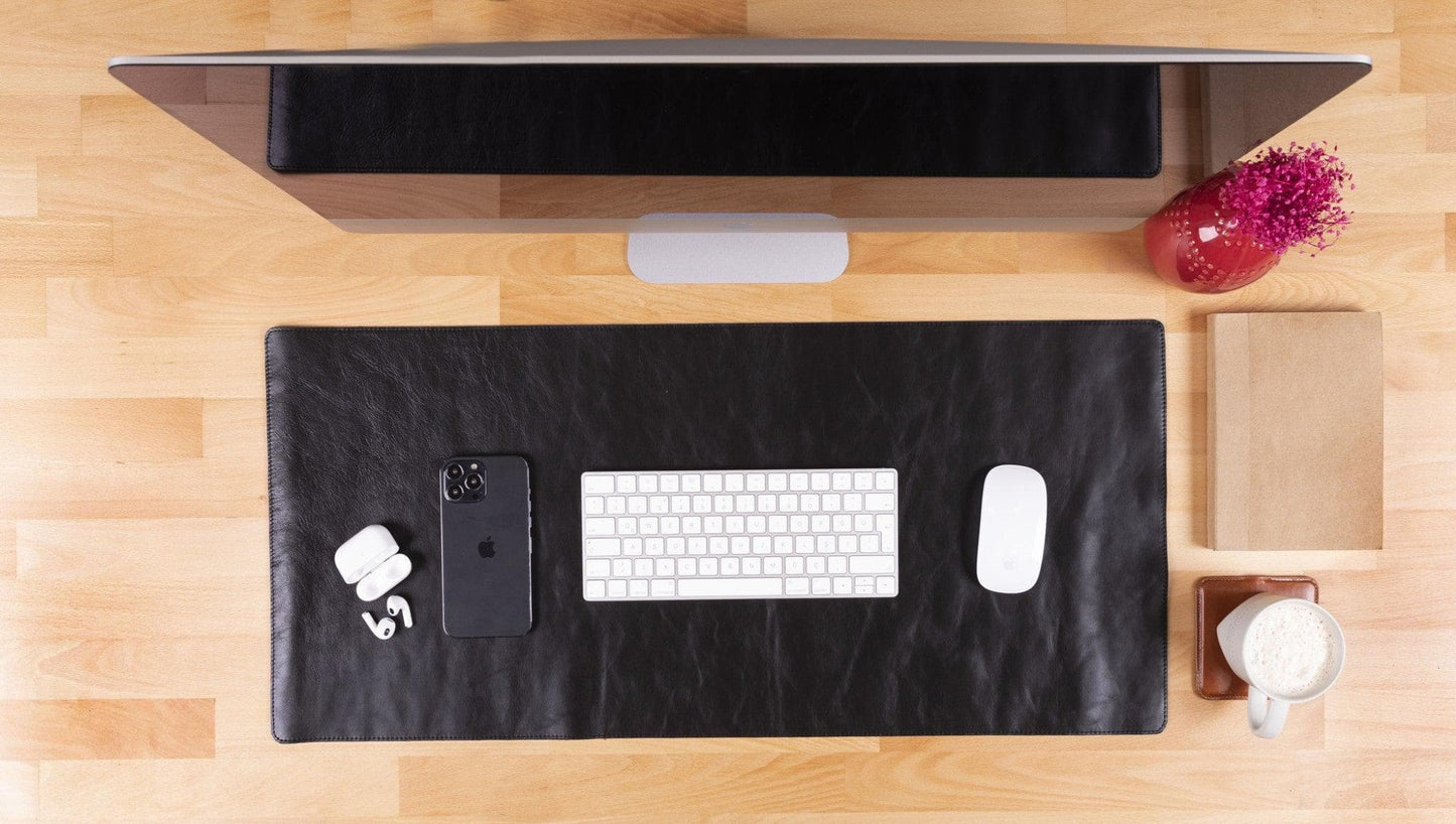 Genuine Leather Desk Mat  37x80