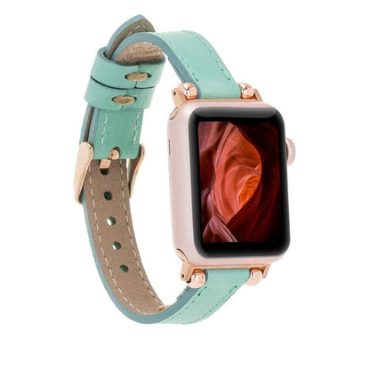 Leather Fitbit Watch Bands - Ferro Rose Trok Style