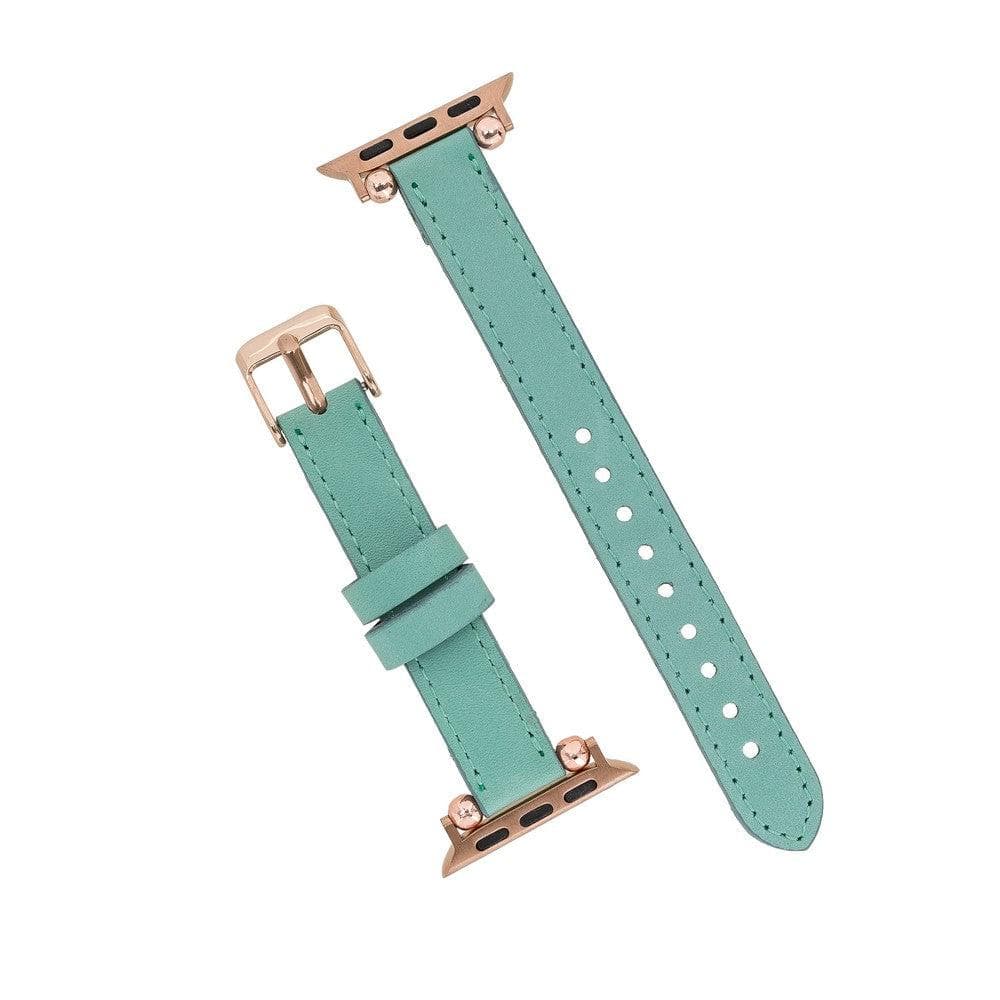 Leather Fitbit Watch Bands - Ferro Rose Trok Style