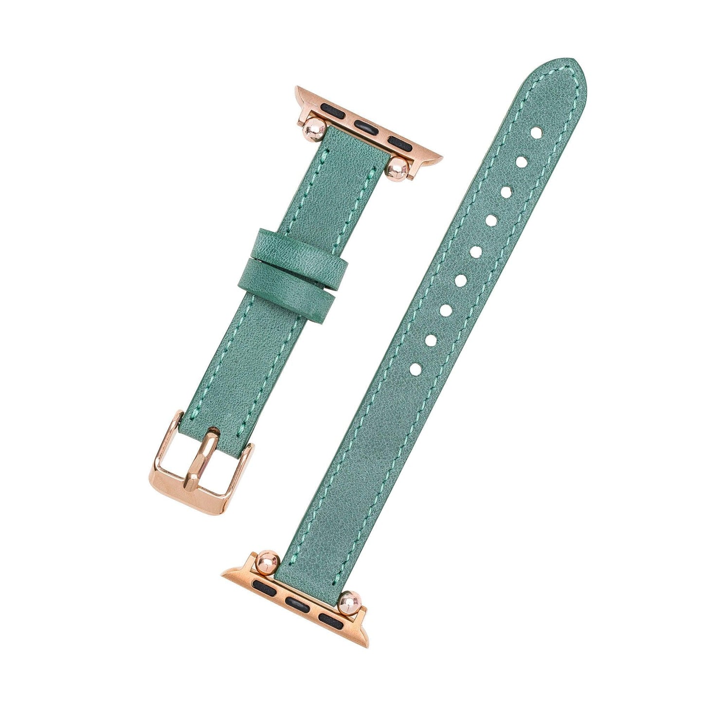 Leather Fitbit Watch Bands - Ferro Rose Trok Style