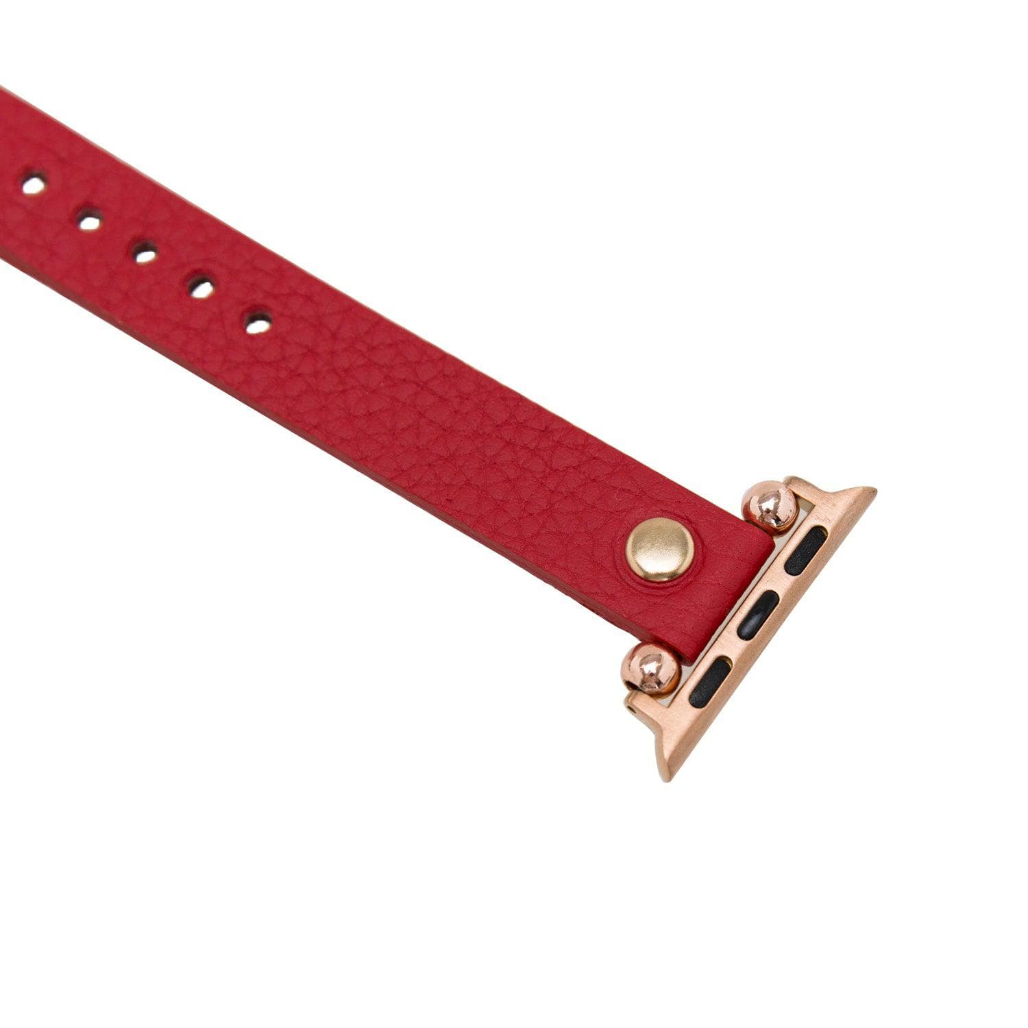 Leather Fitbit Watch Bands - Ferro Rose Trok Style