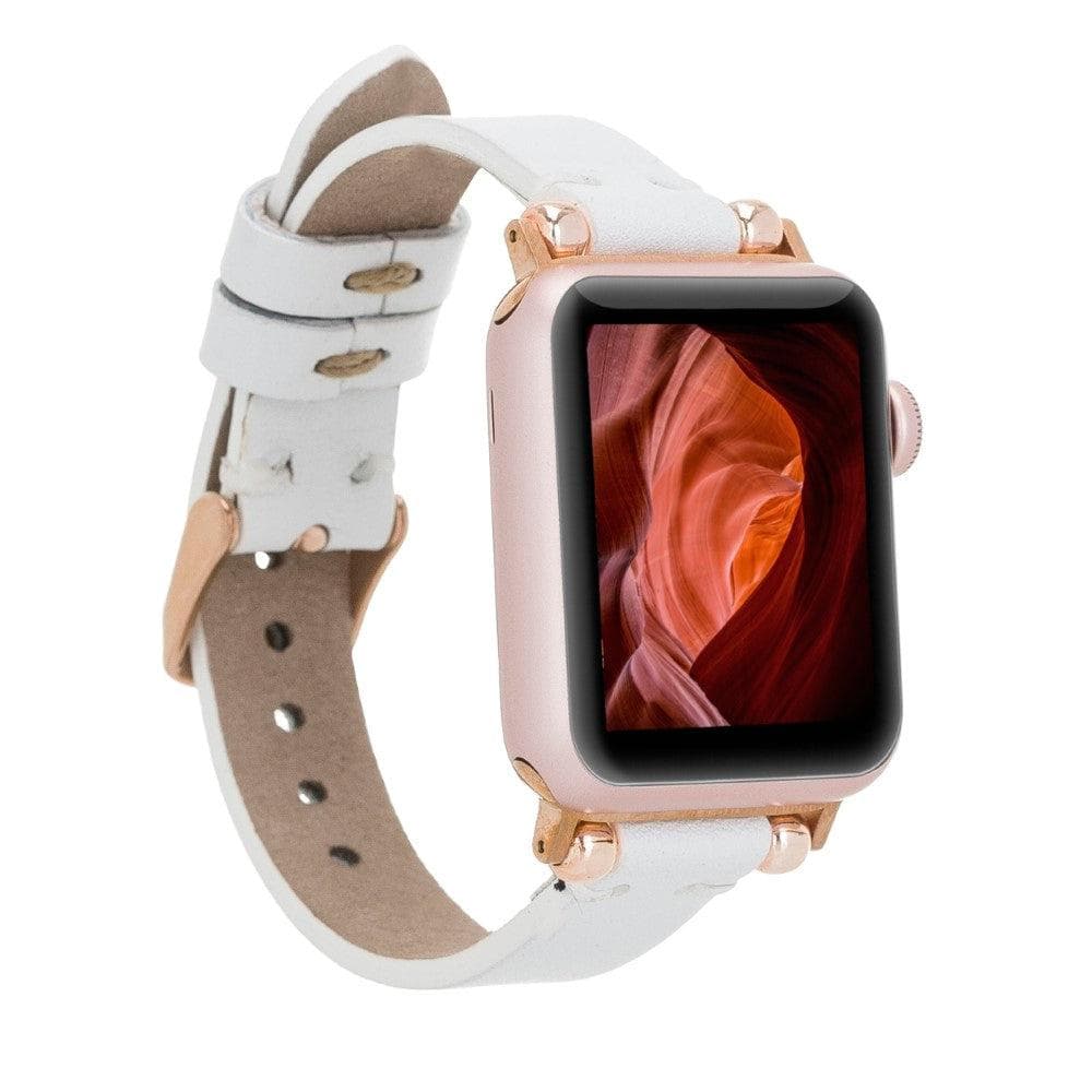 Leather Fitbit Watch Bands - Ferro Rose Trok Style