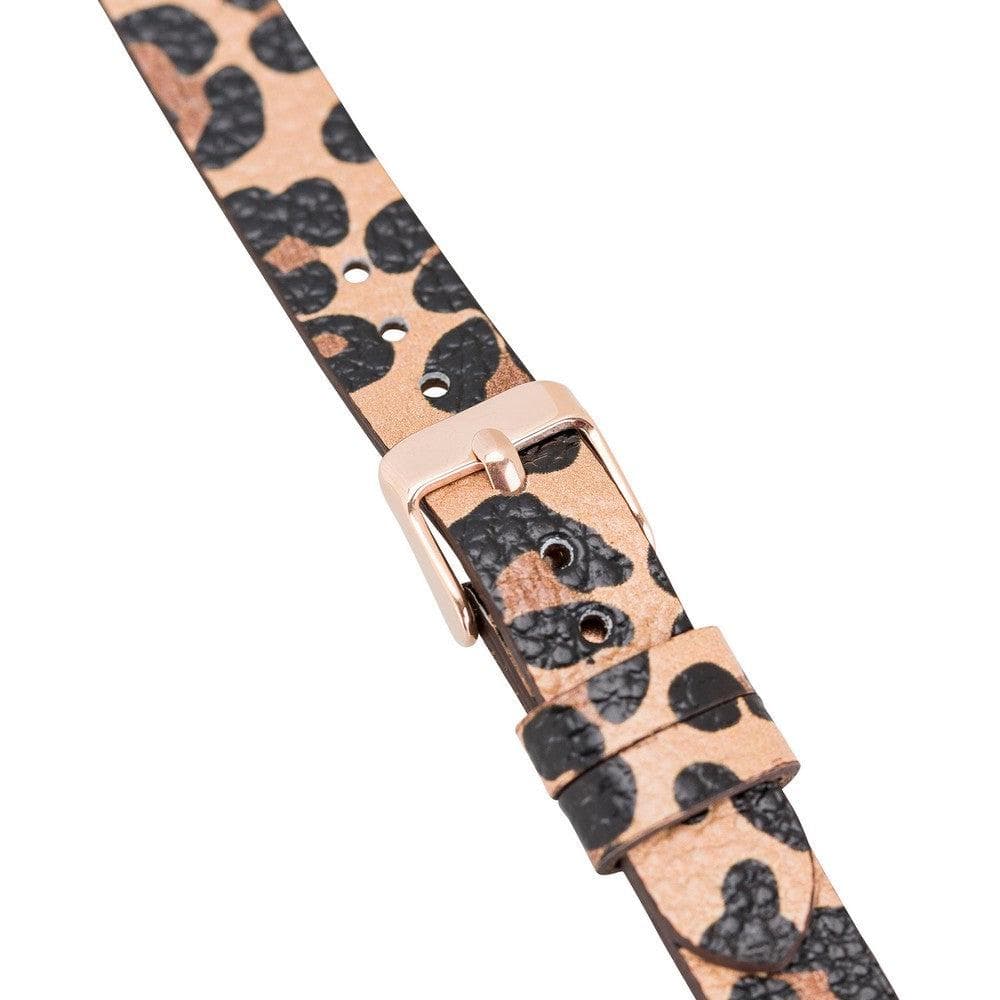 Leather Fitbit Watch Bands - Ferro Rose Trok Style