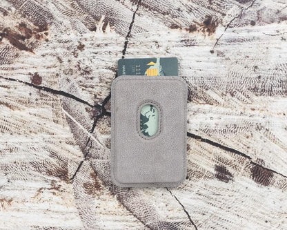 Martha NE Genuine Leather Magnetic Card Holder