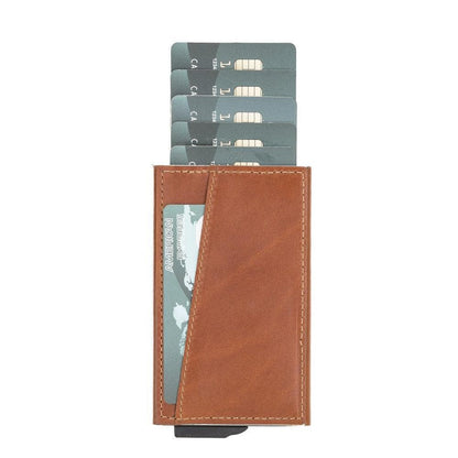 Montella Genuine Leather Pop-Up Card Holder