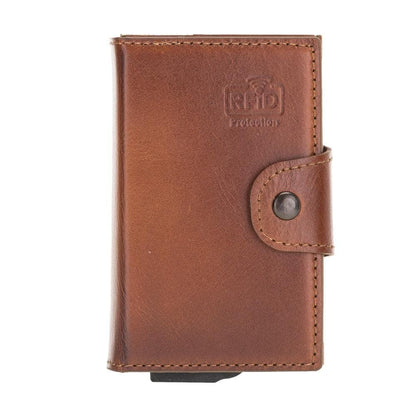 Montella Genuine Leather Pop-Up Card Holder