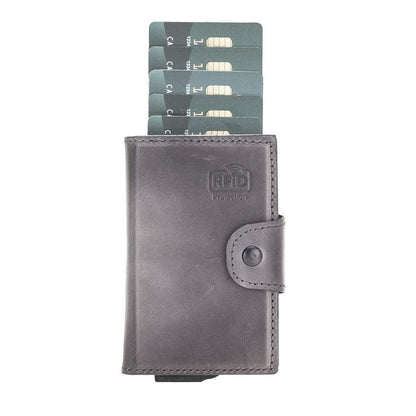 Montella Genuine Leather Pop-Up Card Holder