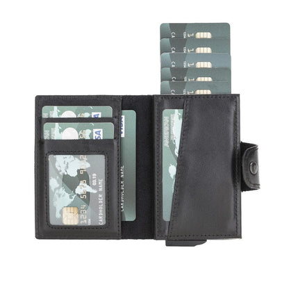 Montella Genuine Leather Pop-Up Card Holder