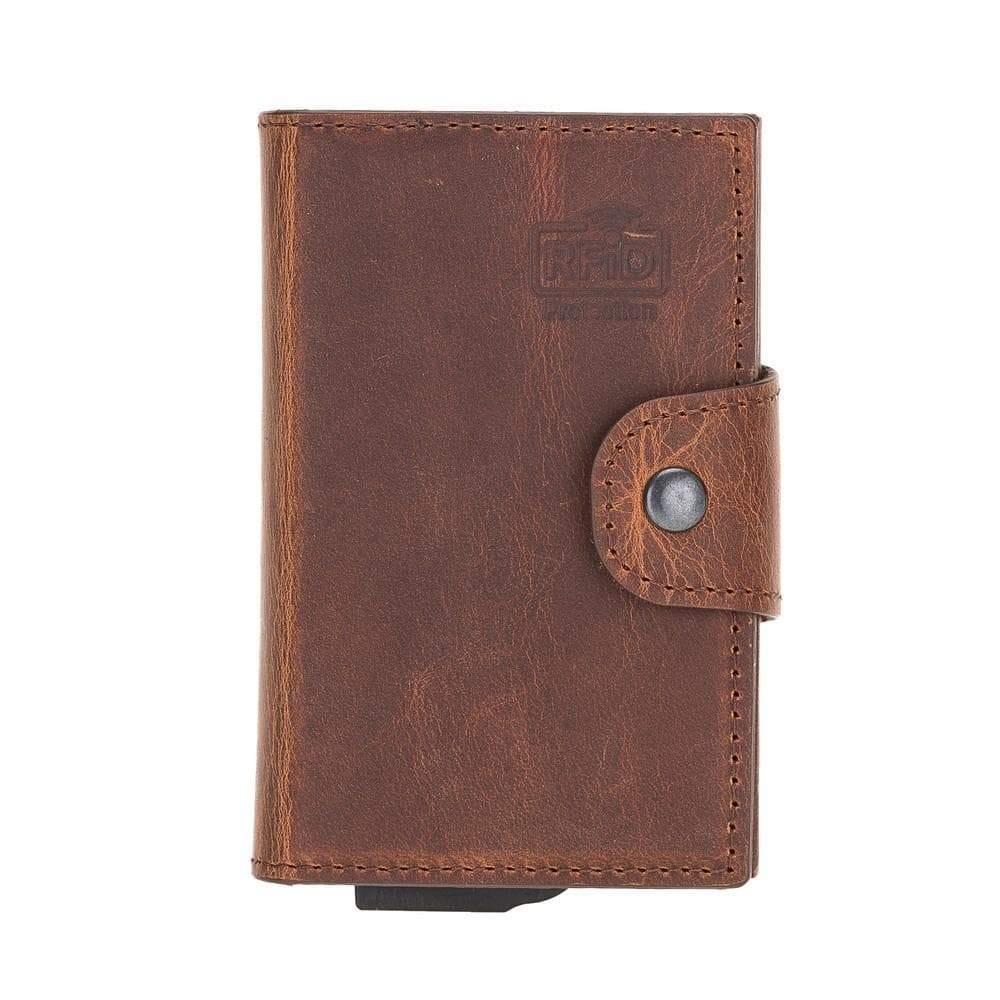 Montella Genuine Leather Pop-Up Card Holder