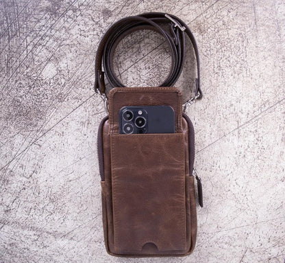 Nino Genuine Leather Crossbody Bag