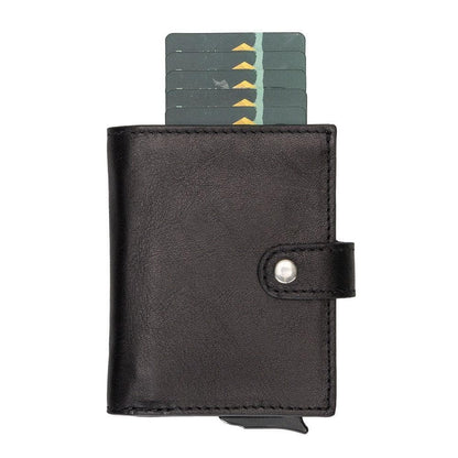 Palermo Zip Mechanical Genuine Leather Card Holder