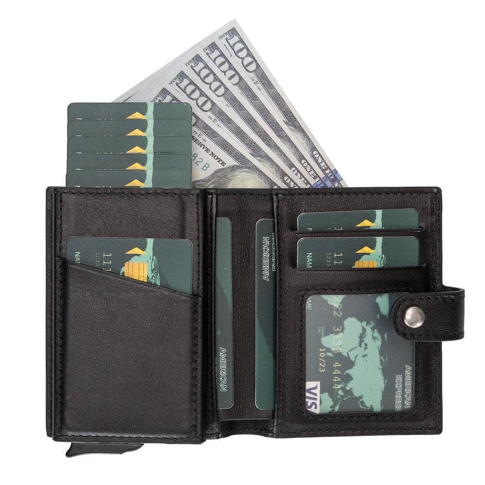 Palermo Zip Mechanical Genuine Leather Card Holder