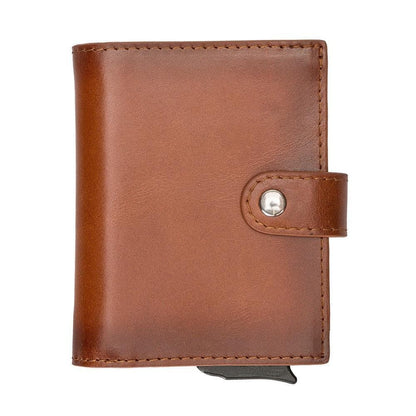 Palermo Zip Mechanical Genuine Leather Card Holder