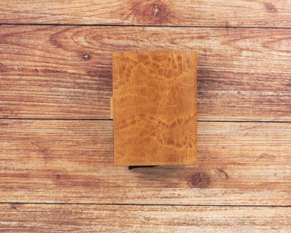 Palermo Zip Mechanical Genuine Leather Card Holder