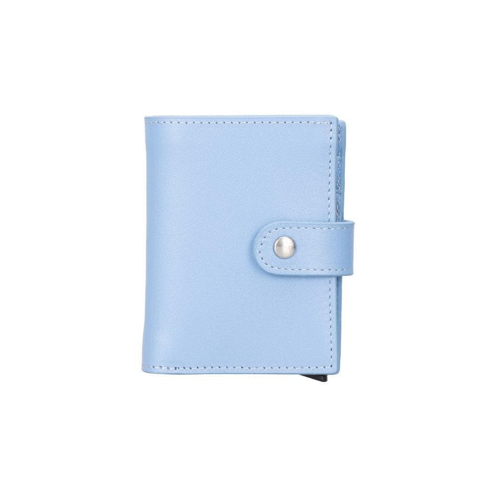 Plato Zip Mechanical Genuine Leather Card Holder