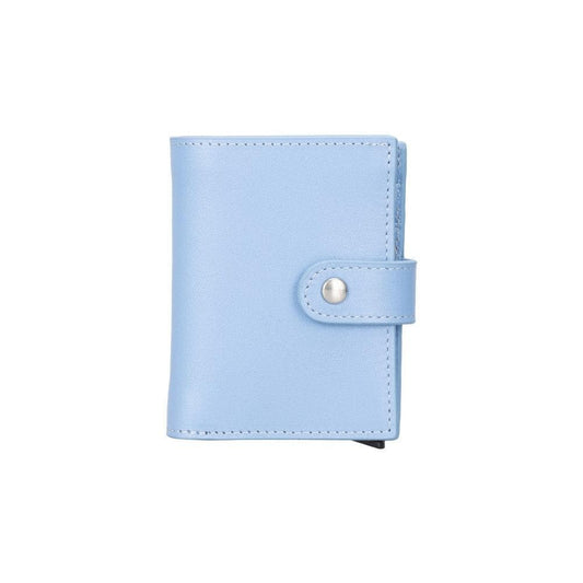Plato Zip Mechanical Genuine Leather Card Holder