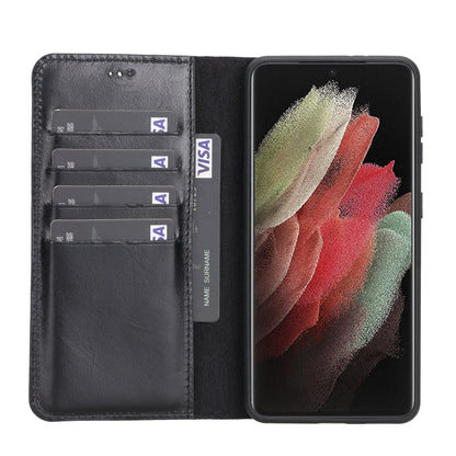 Samsung Galaxy S21 Series Detachable Leather Case / MW