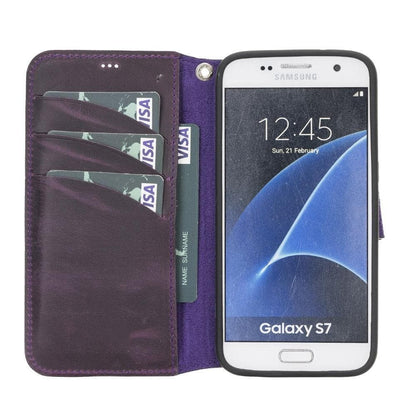 Samsung  Galaxy  Series Detachable Leather Case / WC - Wallet Case