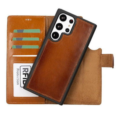 Samsung S23 Series Detachble Leather Magic Wallet Case