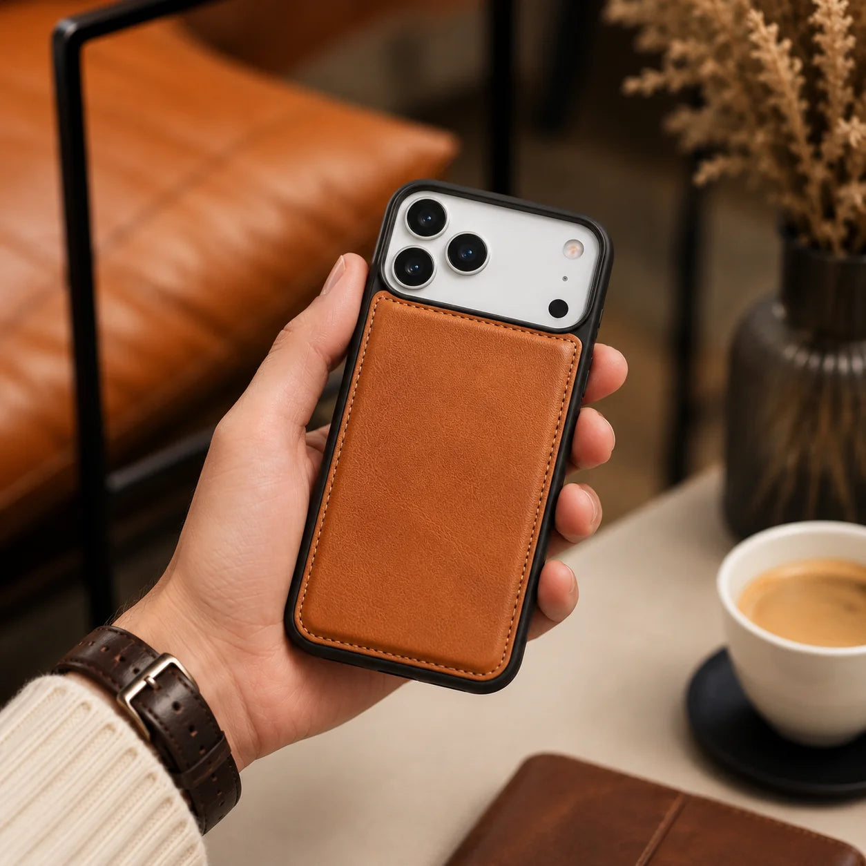 Flex Cover iPhone 17 Pro Max Leather Case