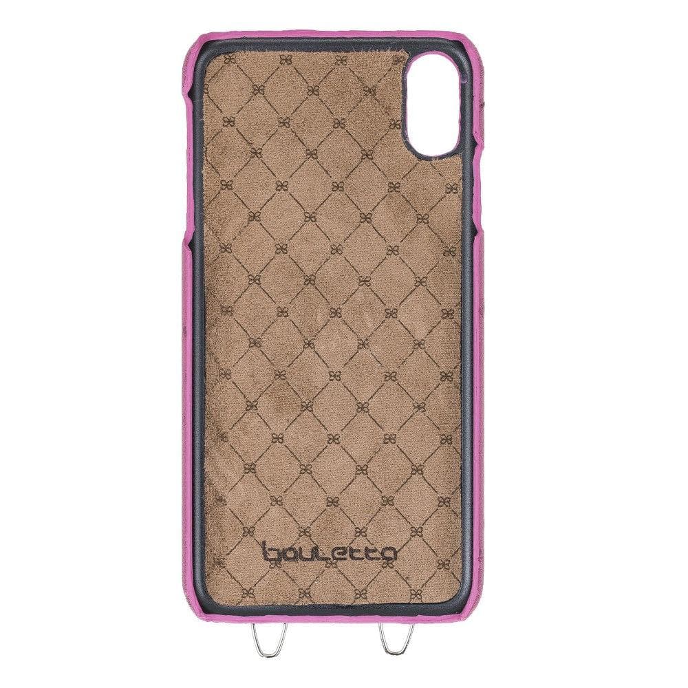 Saff iPhone X Series Genuine Leather Case with Crossbody Strap