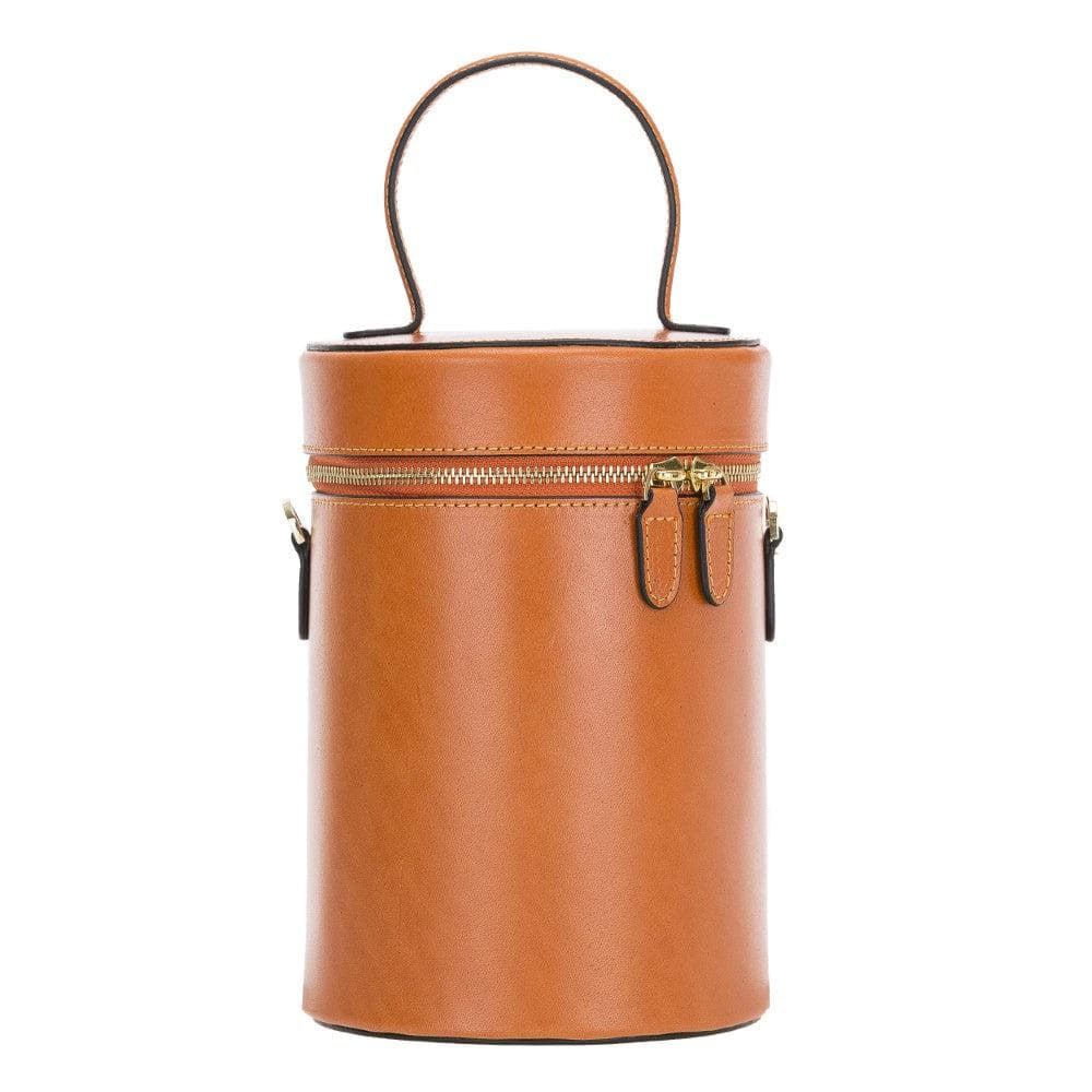 Cylinder Genuine Leather Women Bag