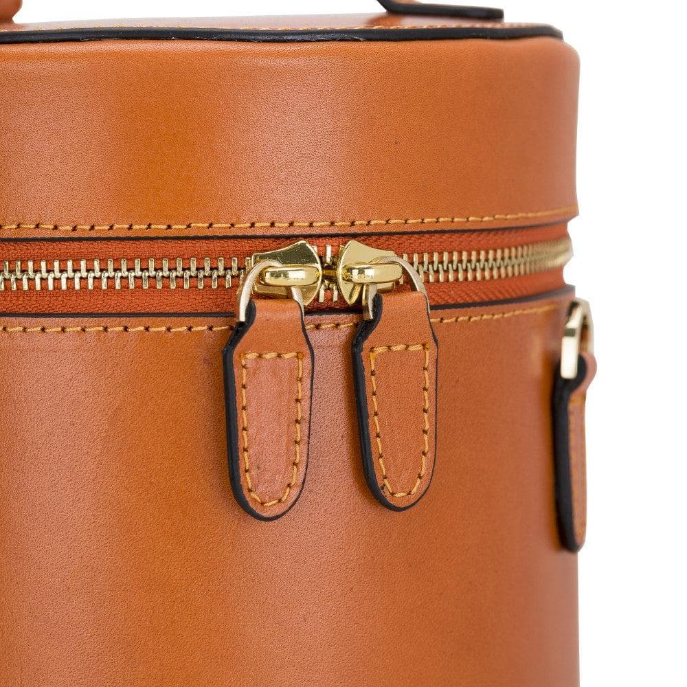 Cylinder Genuine Leather Women Bag