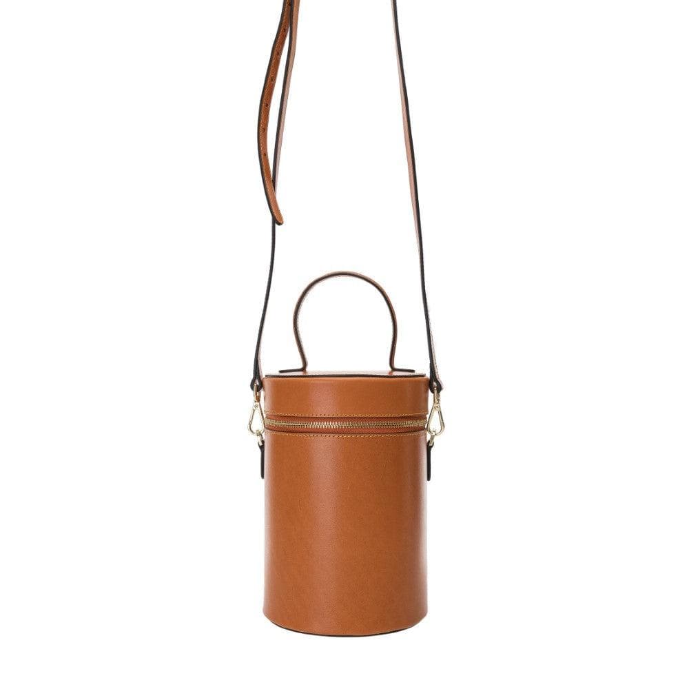 Cylinder Genuine Leather Women Bag