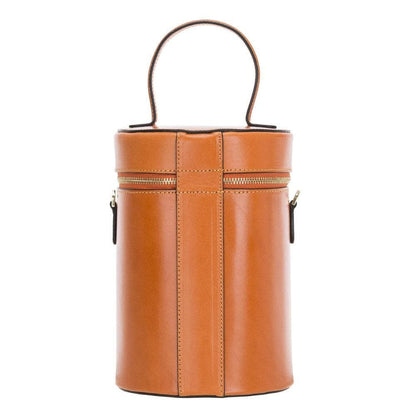 Cylinder Genuine Leather Women Bag