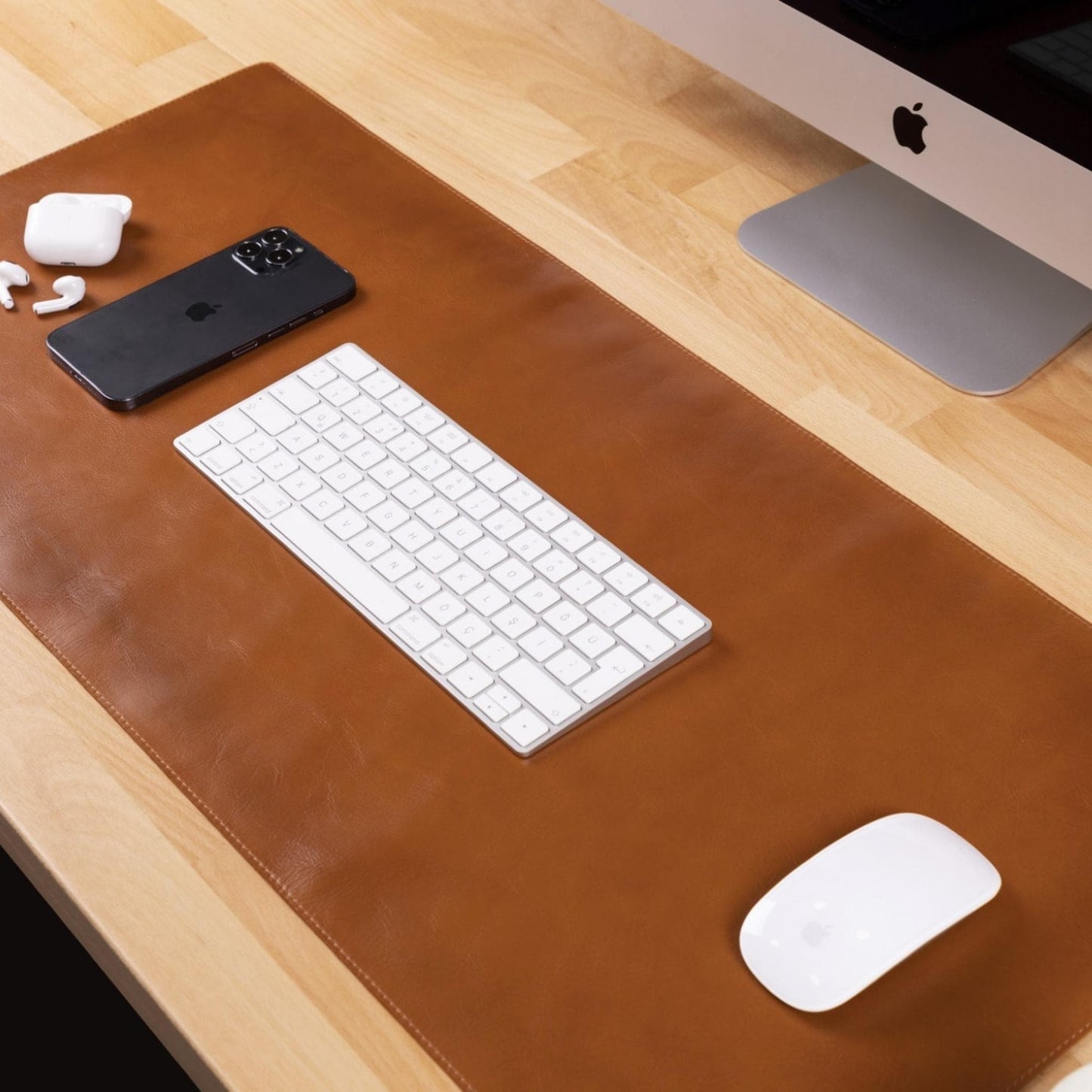 Premium Leather Desk Mat - Protect & Enhance Your Workspace